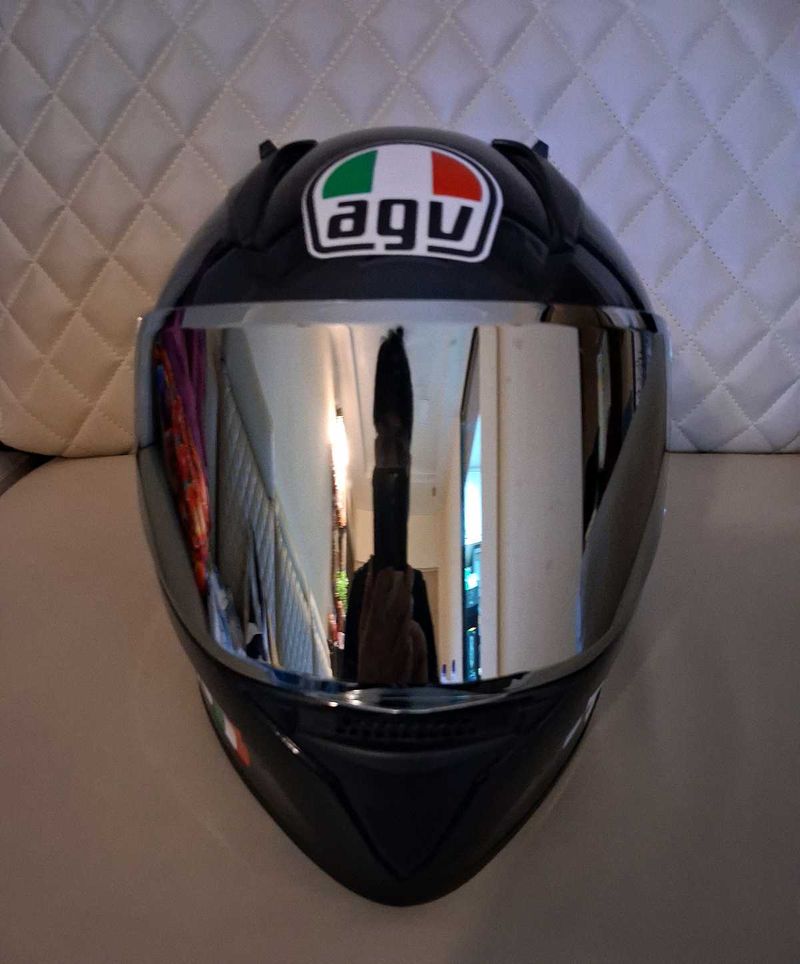 Helmet with Mercury &amp; Clear Visor