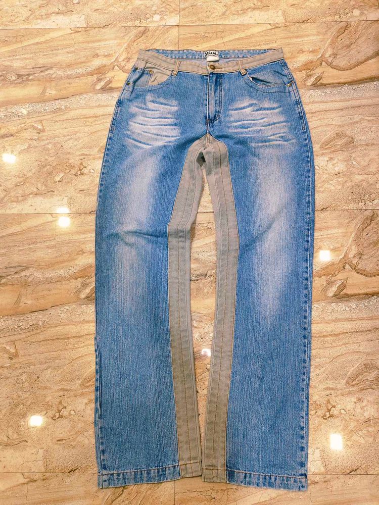 Patchwork Flare Jeans