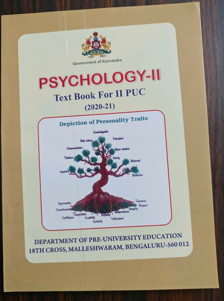 Psychology Text Book For II PU