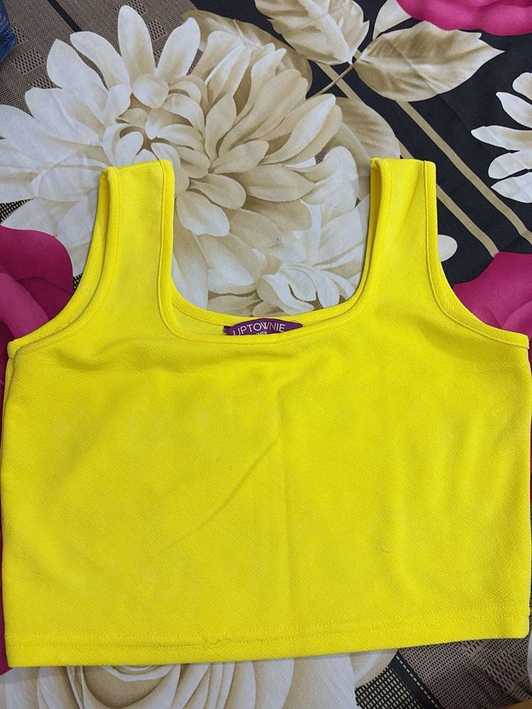 Bright Yellow Tank Top