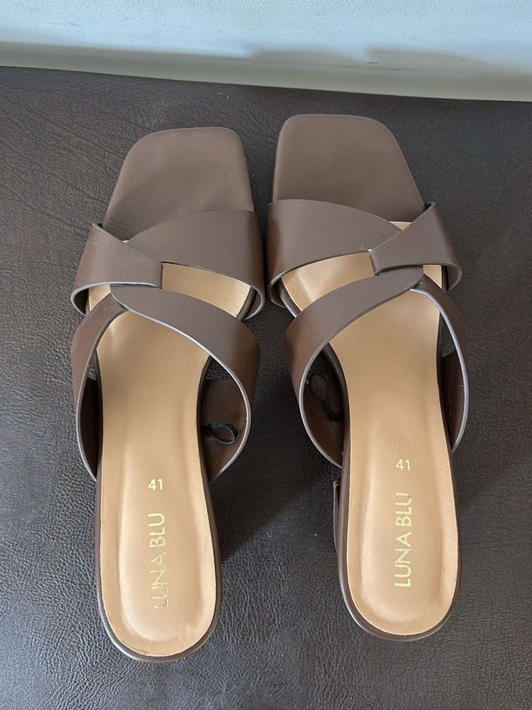 Brown Flat Sandals