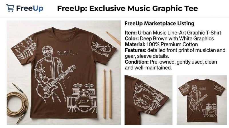 Men's Music Graphic T-Shirt