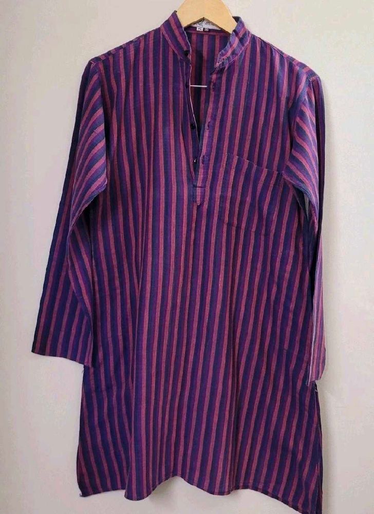 Khadi Men's Striped Kurta