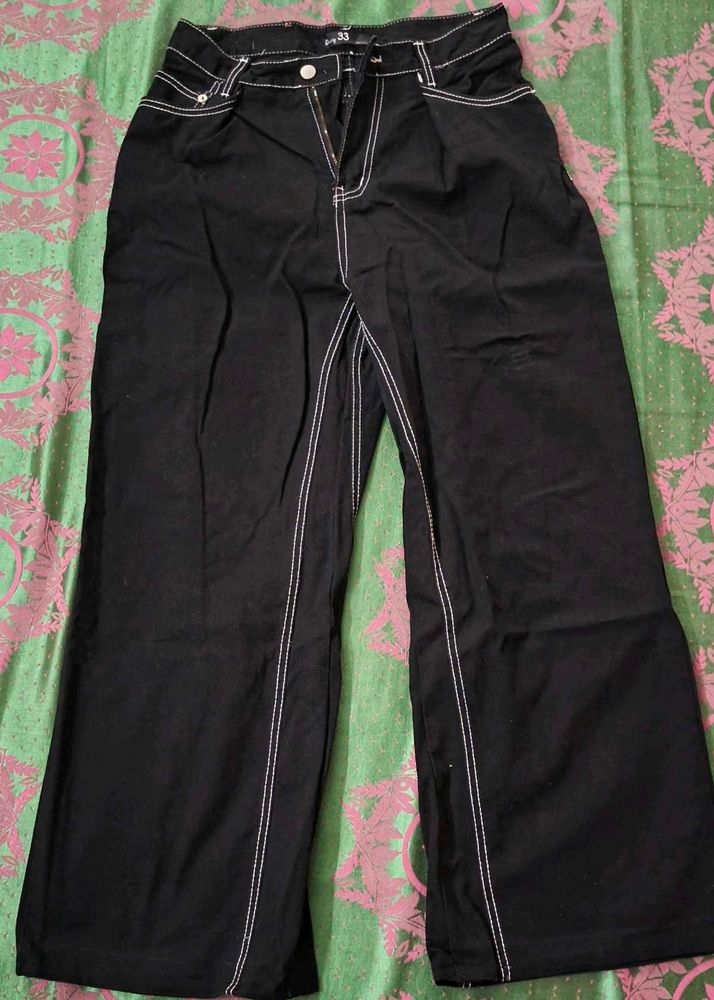 Black Wide Leg Jeans