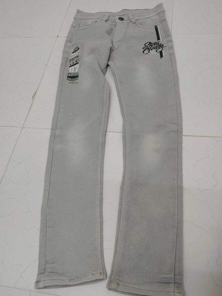Men's Light Grey Jeans