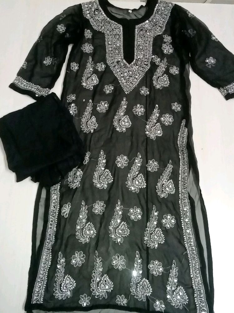 Chicken Kari Kurti With Peticoat