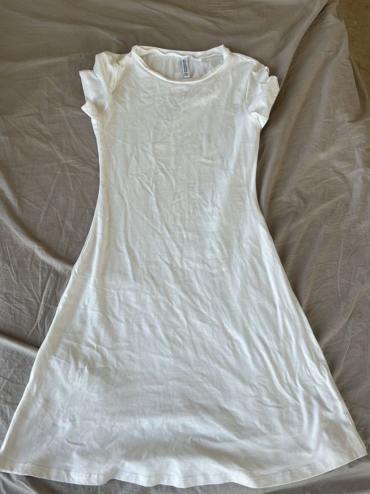 Classic White T-Shirt Dress