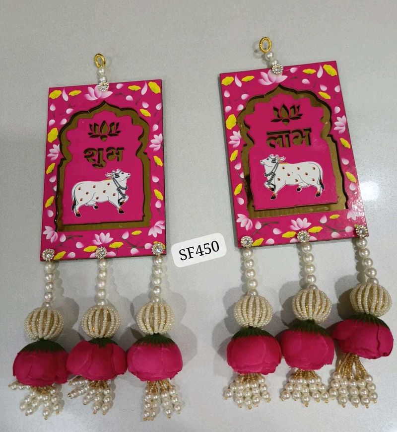 Decorative Shubh Labh Cow Hangings