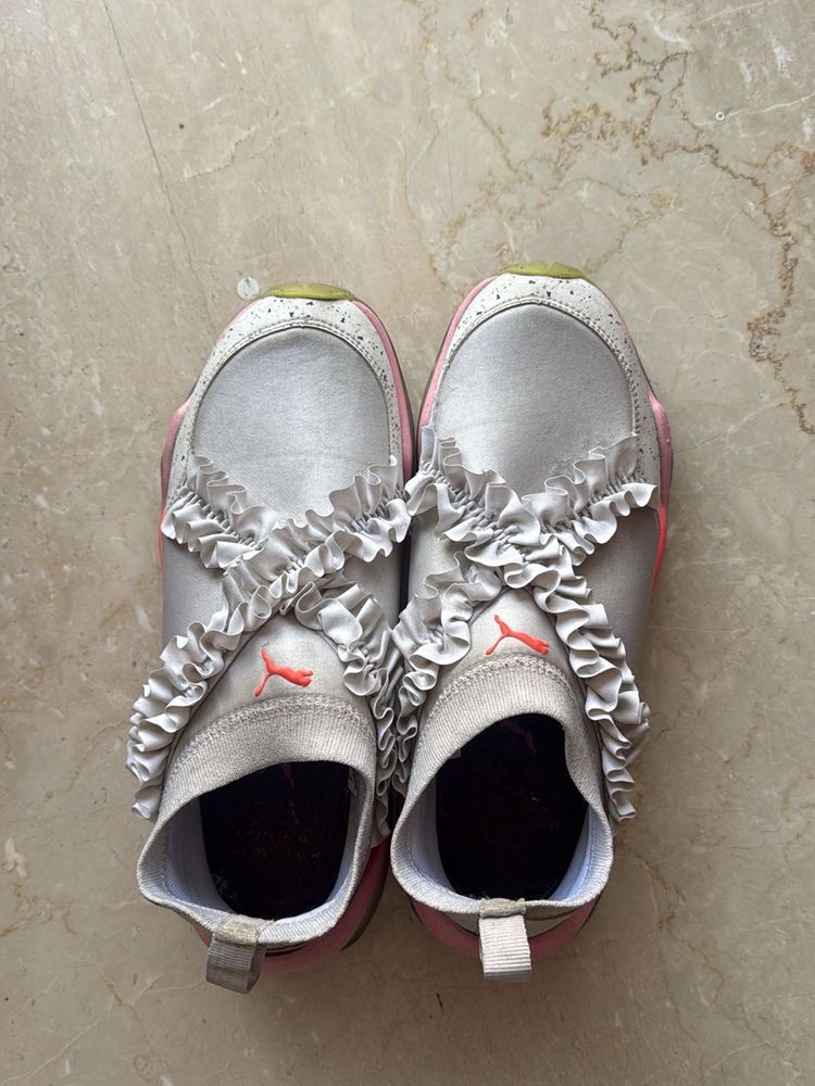 Puma Designer Sneakers with Ruffle Detail