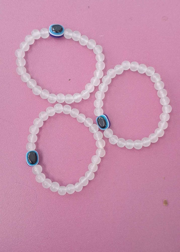 evil eye beaded bracelet - pack of 3