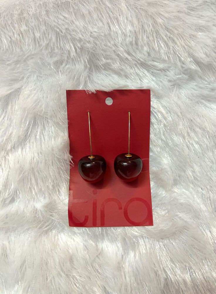 Cherry Drop Earrings from Tira