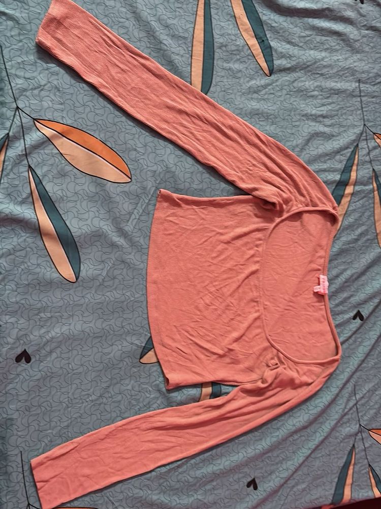 Peach Crop Top
