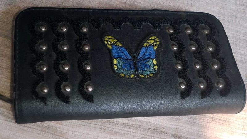 Butterfly Embellished Wallet