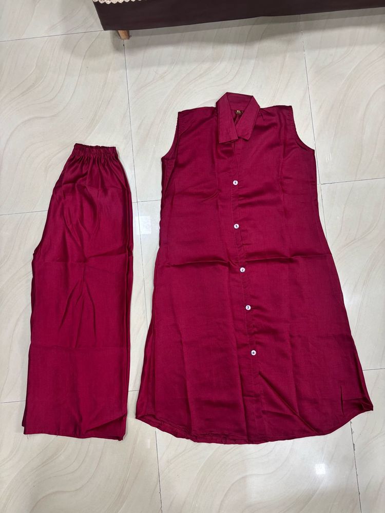 Maroon cord set