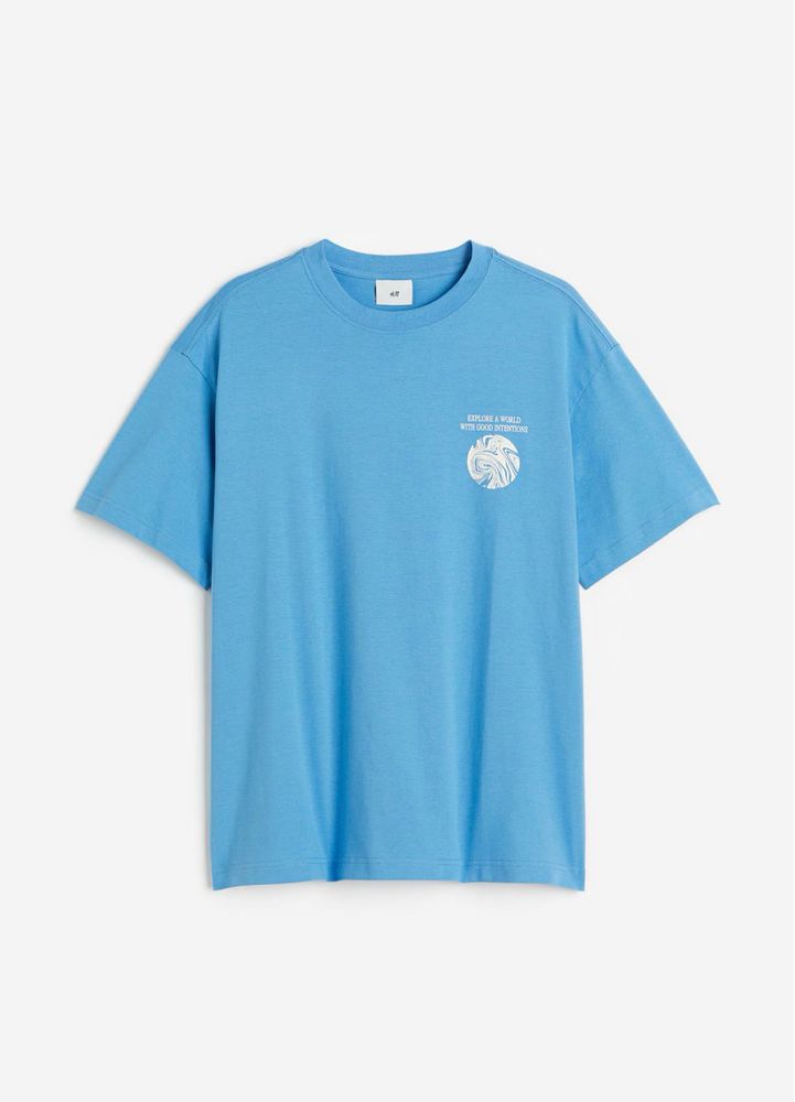 H&amp;M Blue Graphic T-Shirt