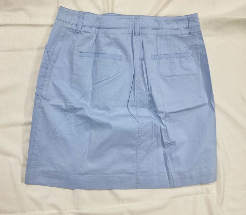 Light Blue Casual Skirt