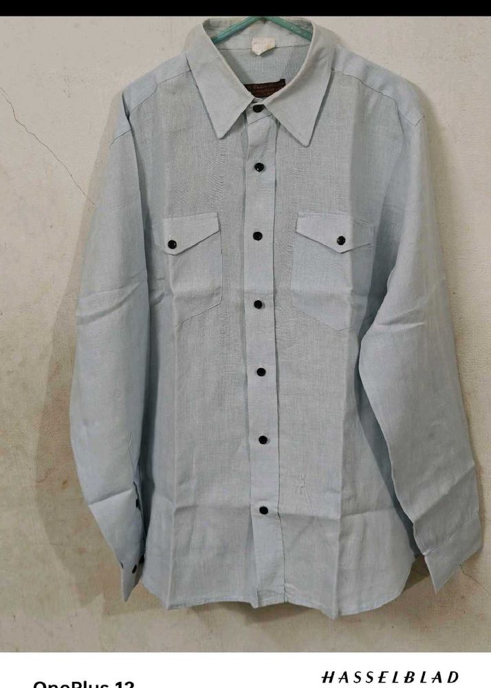 PREMIUM Light Blue Western Style Shirt