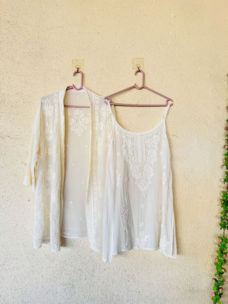 Elegant Chikankari Kurta Set
