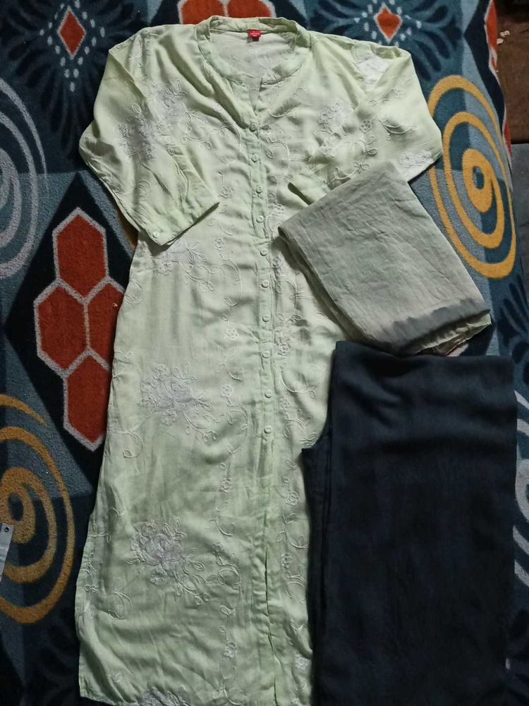 Plazo Kurta Set With Dupatta
