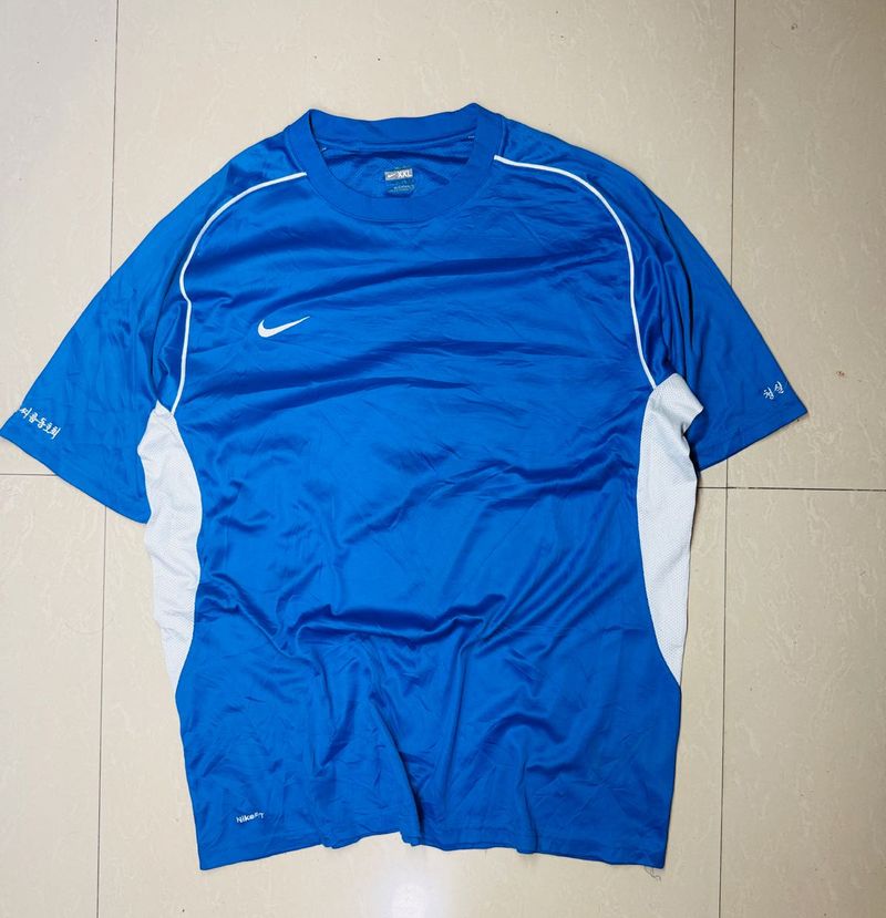 Nike Blue &amp; White Short Sleeve T-Shirt