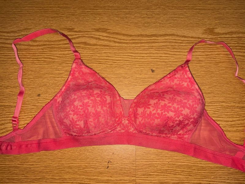 Pink lace padded  Bra