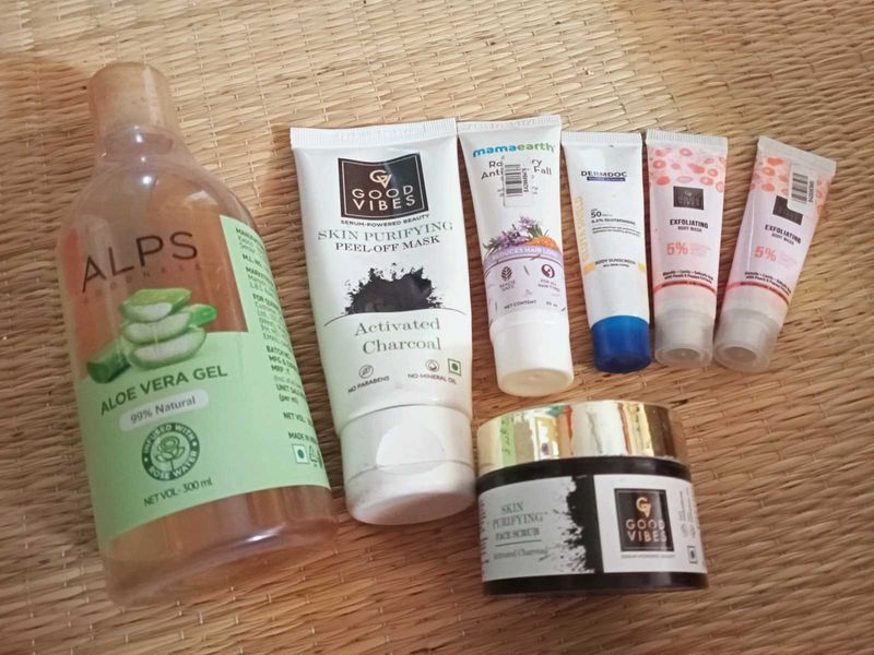 Skincare Lot: Aloe Vera Gel &amp; Face Products