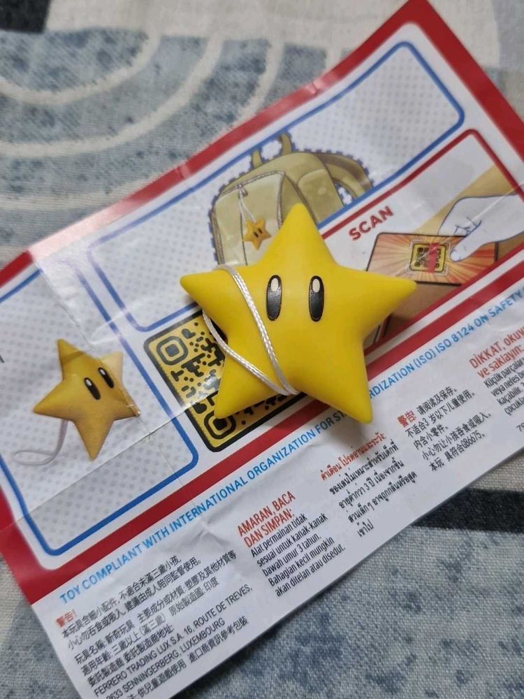 Kinder Joy Super Mario Star Toy