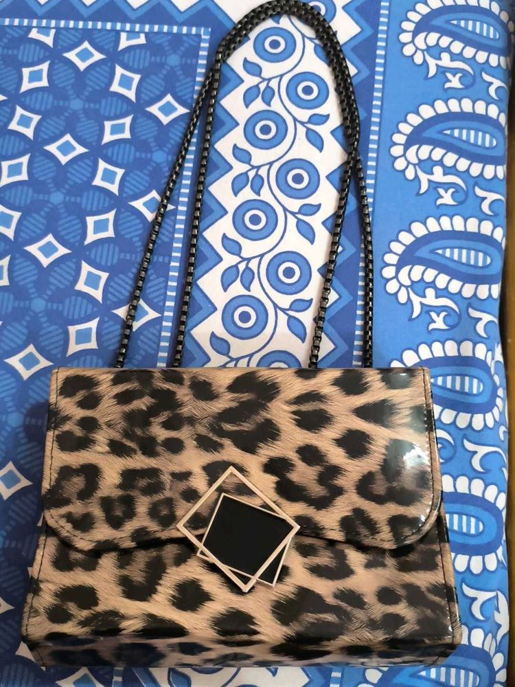 Leopard Print Shoulder Bag