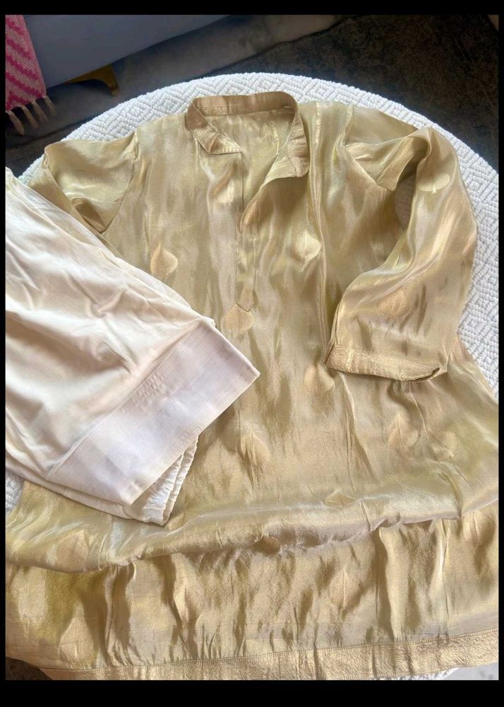 Elegant Gold Kurta Set