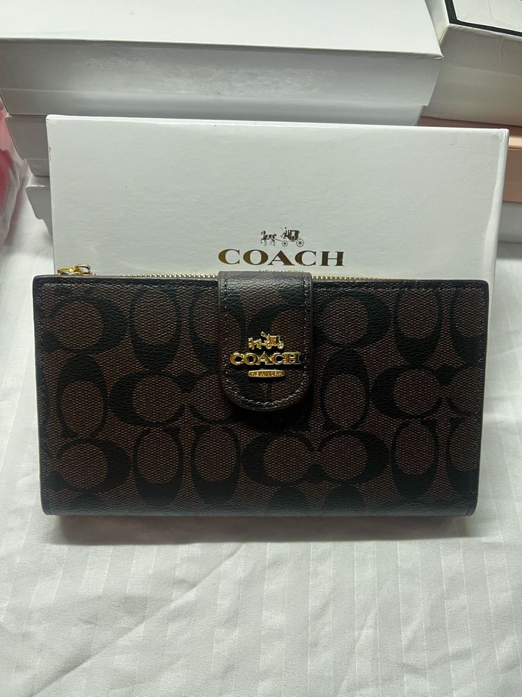 Coach Signature Brown Wallet