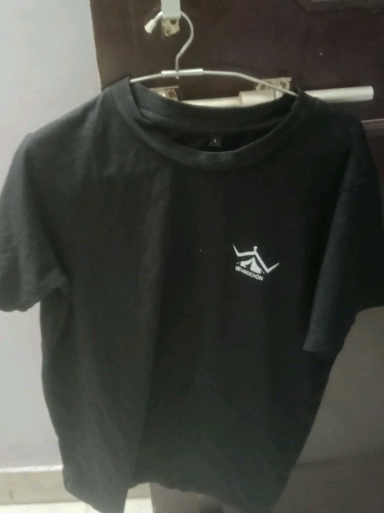 Black Graphic Print T-Shirt