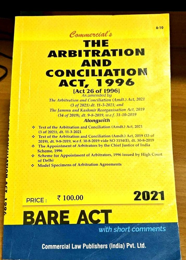 Arbitration and conciliation act 1996