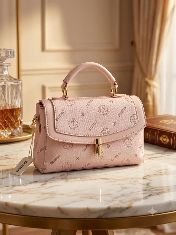 Chic Pink Monogram Handbag