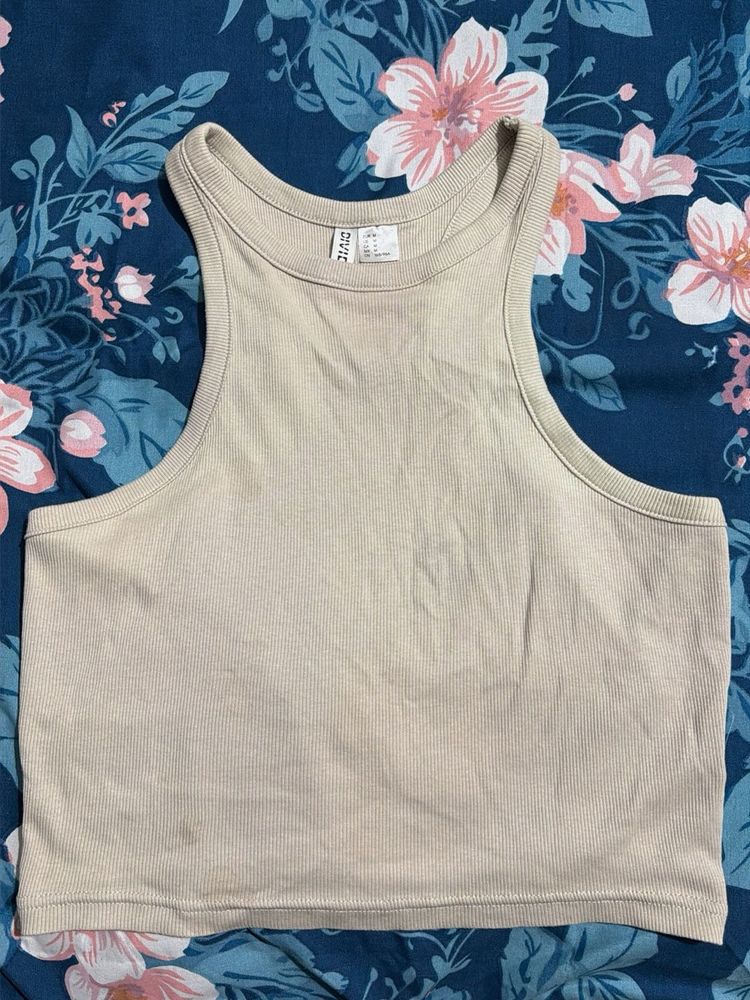 H&amp;M Ribbed Racerback Tank Top