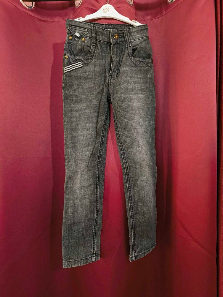 🩶 BOYS Grey Denim Jeans 👖