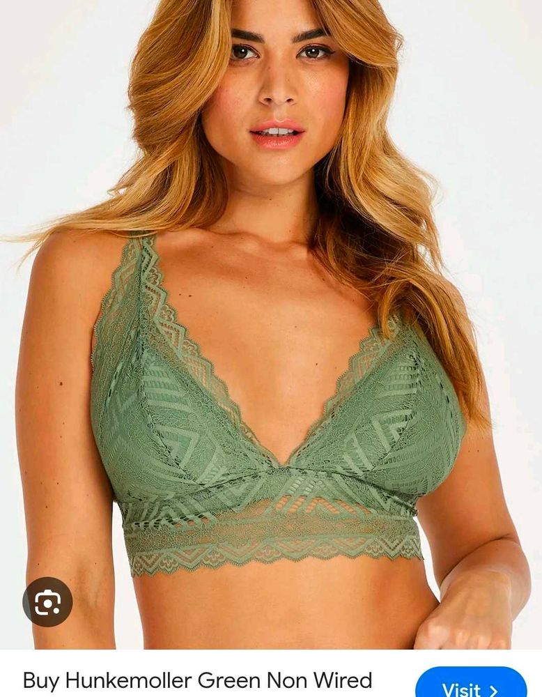 Green Lace humkemoller brallet top