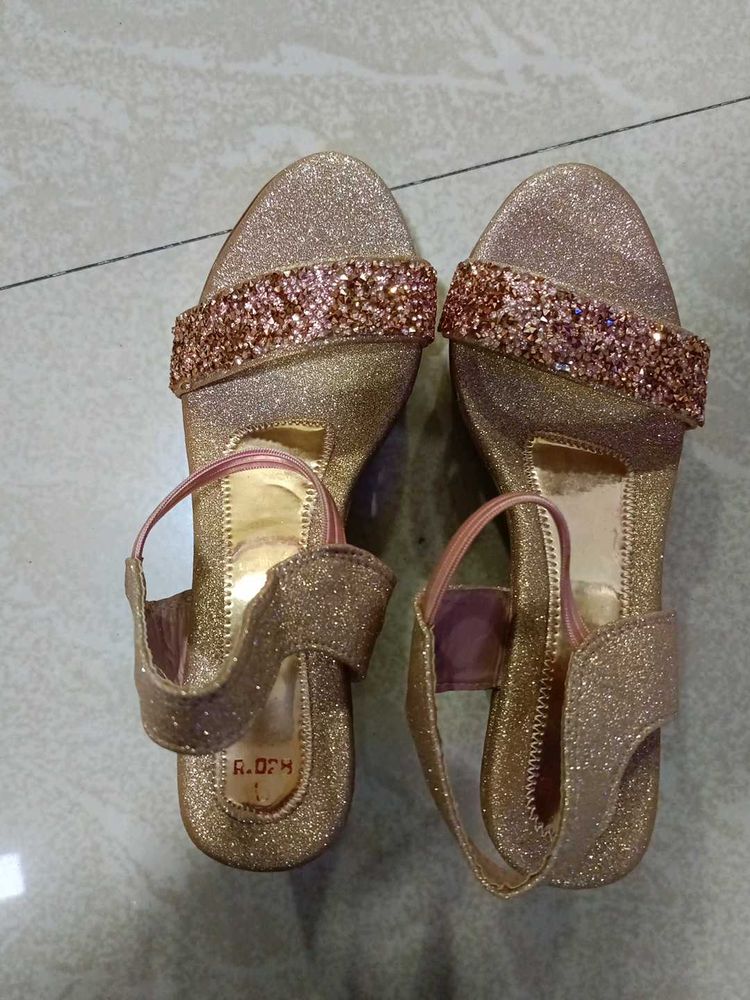 Sparkly Gold Party Heels