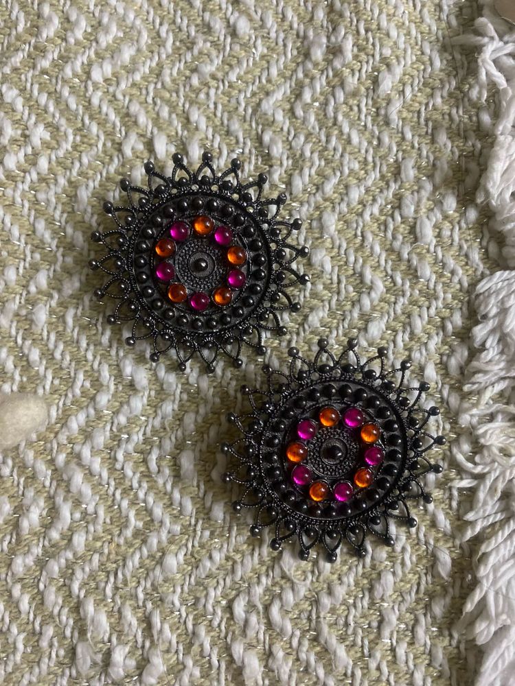 Boho Ethnic Sunburst Earrings