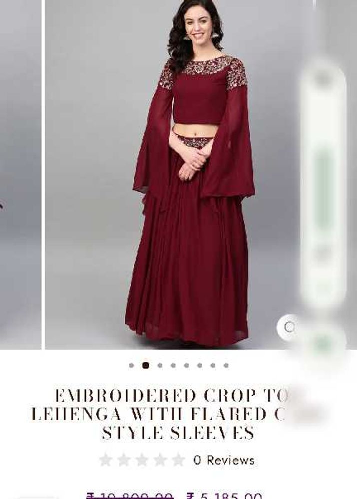 Embroidered Burgundy Gown freebie 🎁 2