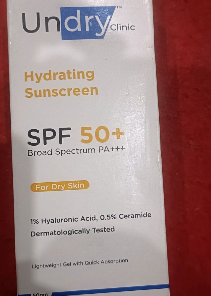 Undry Hydrating Sunscreen