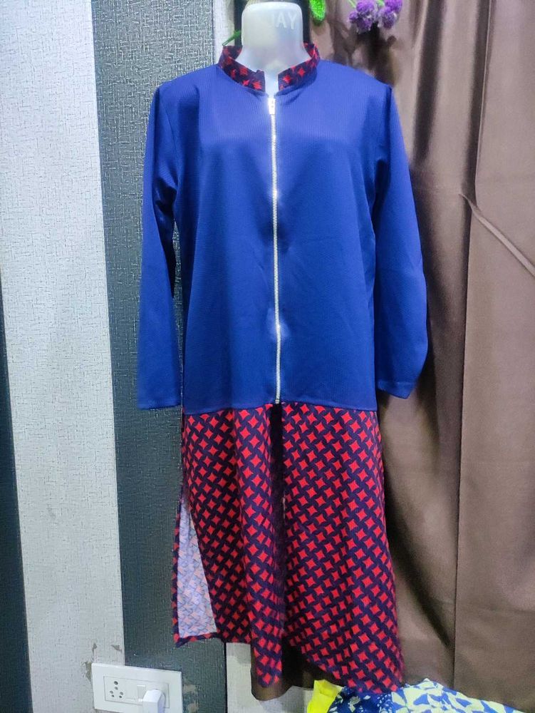 Stylish Blue &amp; Red Kurta