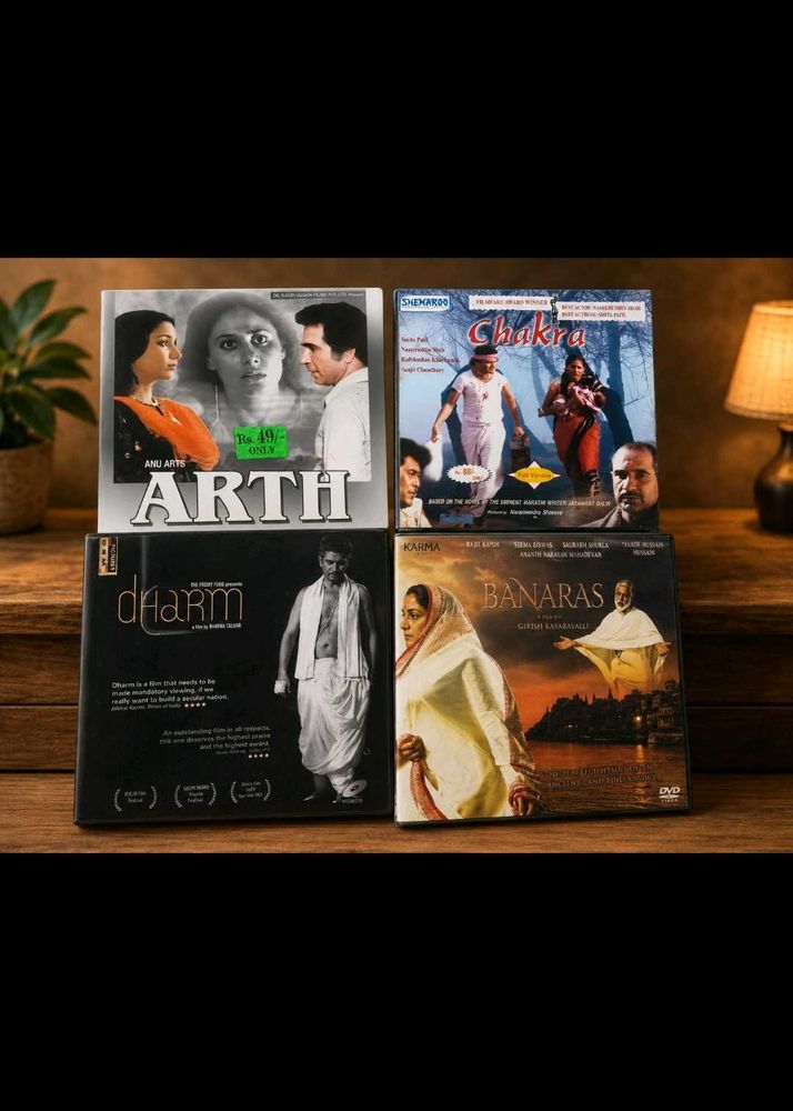 Collection of 4 Classic Indian Film DVDs