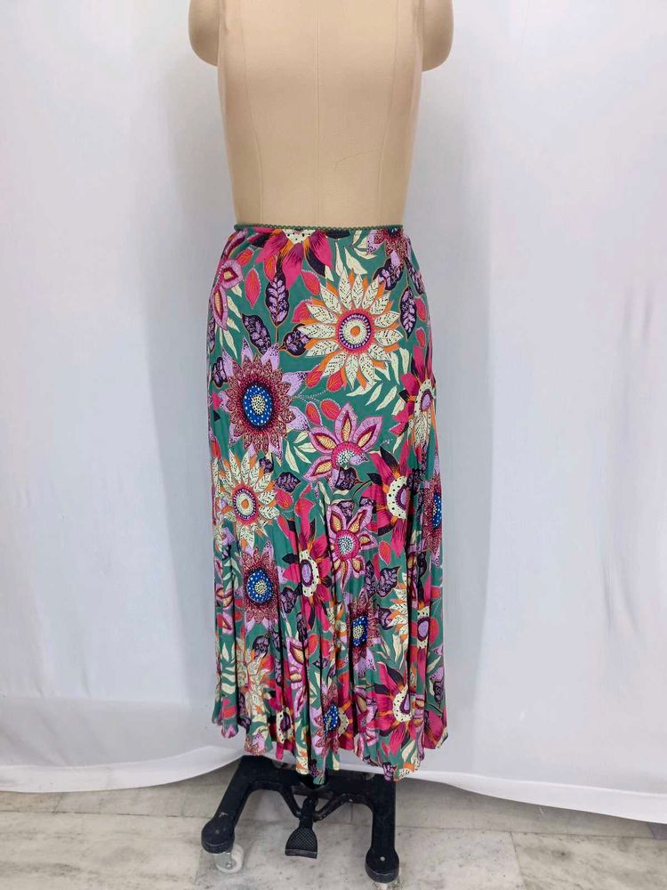 Bohemian Floral Print Maxi Skirt