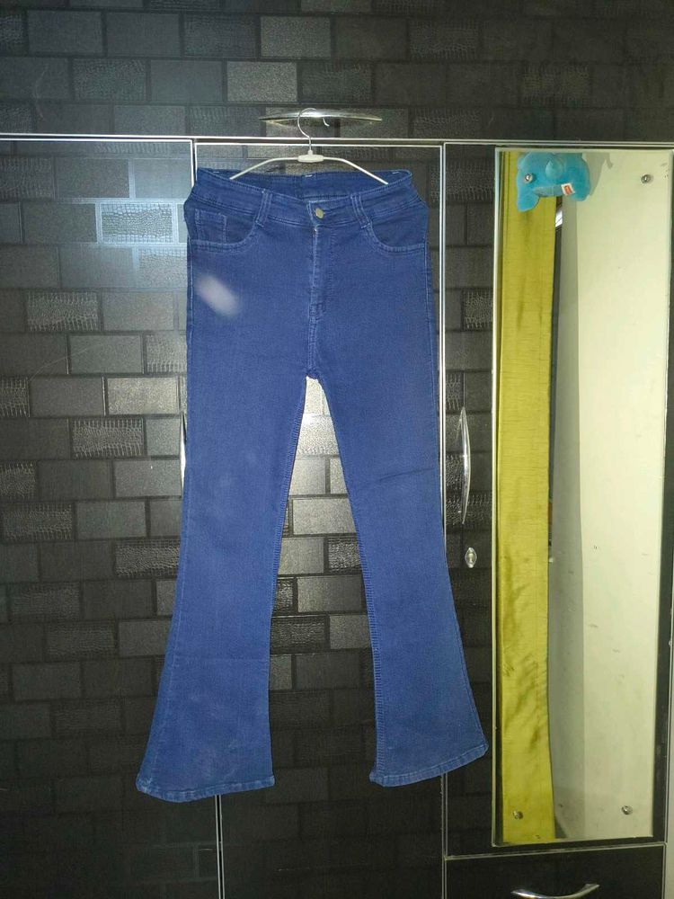 Blue Flared Jeans