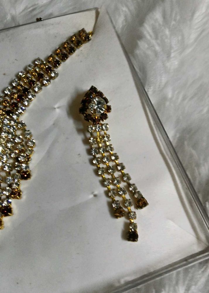 Sparkling Rhinestone Jewelry Set