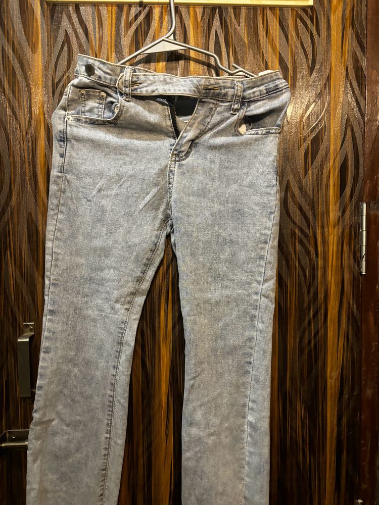 Blue Denim Bootcut Jeans