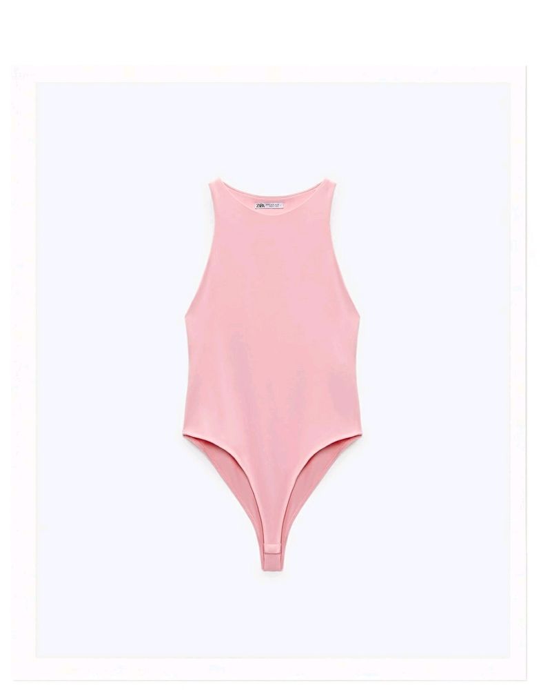 ZARA HALTER NECK BODYSUIT