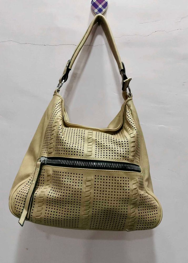 Stylish Perforated Hobo Bag