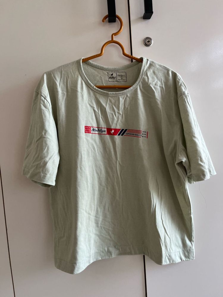 Light Green Oversized T-Shirt