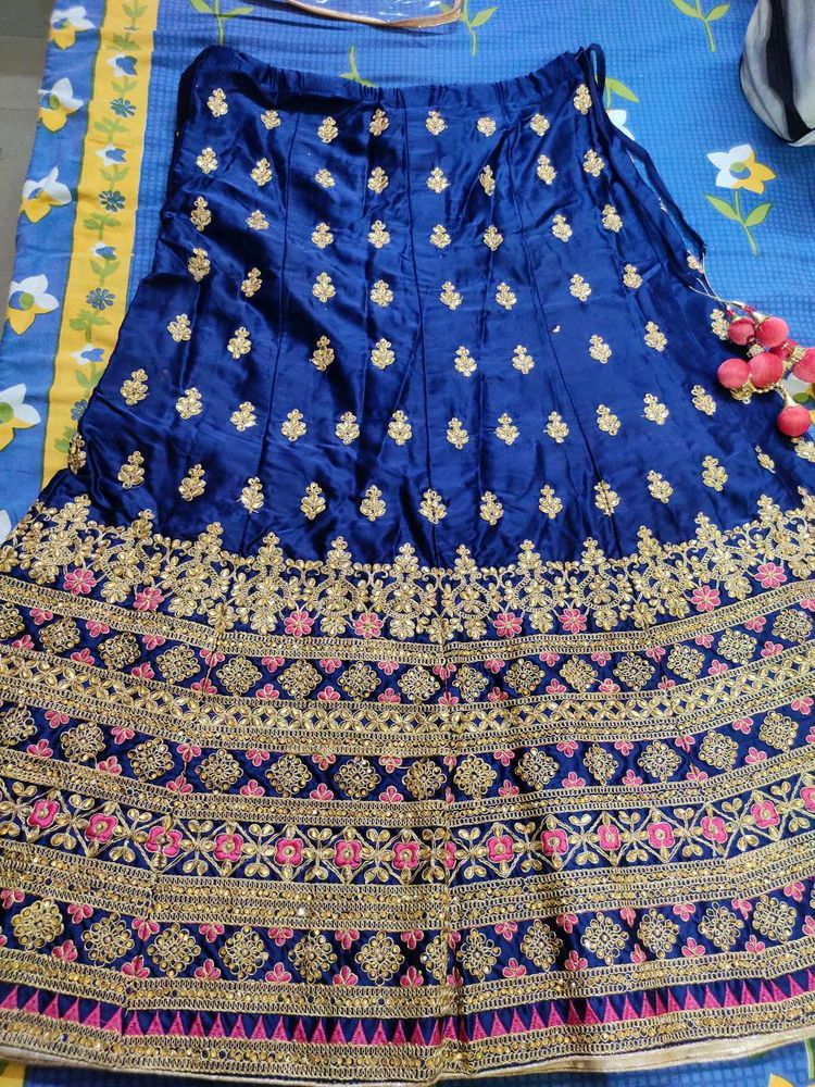 New Royal Blue Lehenga